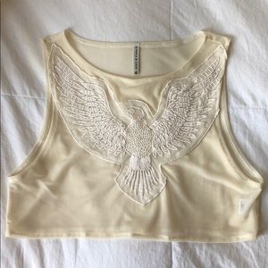 NWOT Emma & Sam Mesh Crop Top